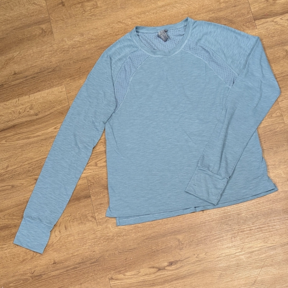 Sweaty Betty Long Sleeve Running Tee Blue Size M